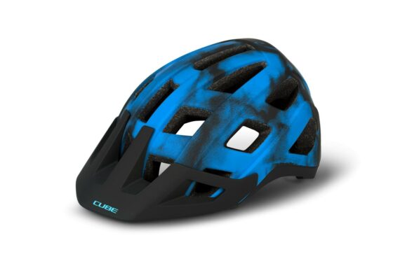 CUBE Helm BADGER blue